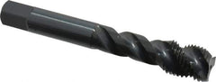 OSG - M14x1.50 Metric Fine 3 Flute Modified Bottoming Spiral Flute Tap - Vanadium High Speed Steel, Oxide Finish, 3-19/32" OAL, Right Hand Flute, Right Hand Thread, D6, Series 343 - USA Tool & Supply