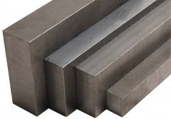 Value Collection - 6" Long x 6" Wide x 2" Thick, 4140 Steel Rectangular Bar - Pre-Hardened - USA Tool & Supply