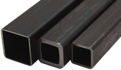 Value Collection - 1-1/2 Inch Square x 6 Ft. Long, Low Carbon Steel, Square Welded Tube - 0.06 Inch Wall Thickness, Low Carbon Grade - USA Tool & Supply
