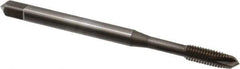 OSG - #10-32 UNF, 3 Flute, Nitride Finish, Vanadium High Speed Steel Spiral Point Tap - Plug Chamfer, Right Hand Thread, 2-3/8" OAL, 7/8" Thread Length, 0.194" Shank Diam, 2B Class of Fit, Series 11016 - Exact Industrial Supply