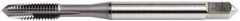 OSG - 3/8-16 UNC, 3 Flute, TiCN Finish, Vanadium High Speed Steel Spiral Point Tap - Plug Chamfer, Right Hand Thread, 3-15/16" OAL, 1-1/4" Thread Length, 0.381" Shank Diam, 3B Class of Fit, Series 11017 - Exact Industrial Supply