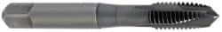OSG - 7/16-20 UNF, 3 Flute, TiCN Finish, Vanadium High Speed Steel Spiral Point Tap - Plug Chamfer, Right Hand Thread, 100mm OAL, 1-7/16" Thread Length, 0.323" Shank Diam, Series 11017 - Exact Industrial Supply