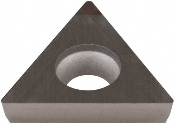 Hertel - SH-TPGA220.5 Grade HT620BN PCBN Turning Insert - Uncoated, 60° Triangle, 1/4" Inscr Circle, 1/8" Thick, 0.0078" Corner Radius - USA Tool & Supply