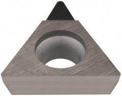 Sumitomo - NF-TPMX221 Grade DA2200 Polycrystalline Diamond (PCD) Turning Insert - Uncoated, 60° Triangle, 1/4" Inscr Circle, 1/8" Thick, 1/64" Corner Radius - USA Tool & Supply