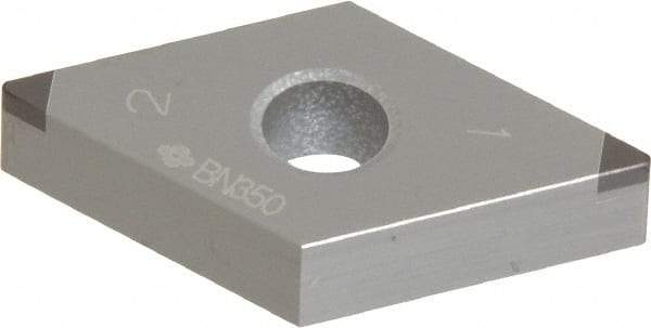 Sumitomo - 2NU-DNGA431 Grade BN350 PCBN Turning Insert - Uncoated, 55° Diamond, 1/2" Inscr Circle, 3/16" Thick, 1/64" Corner Radius - USA Tool & Supply