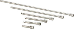 Paramount - 1/4" Drive Socket Wobble Extension Set - 6 Pieces, Includes 2, 3, 4, 6, 10, 14" Lengths - USA Tool & Supply