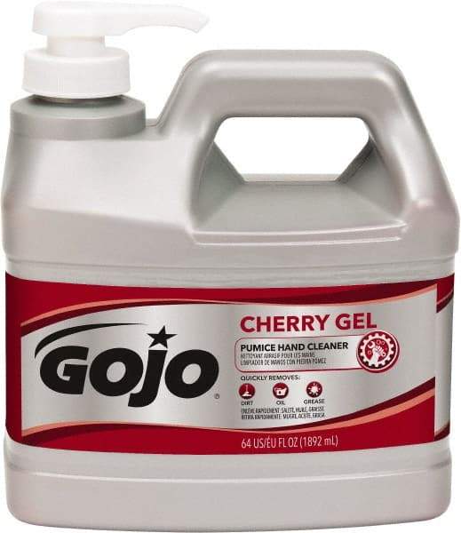 GOJO - 1/2 Gal Bottle Gel Hand Cleaner - Red, Cherry Scent - USA Tool & Supply