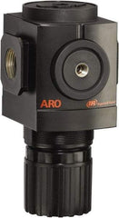 ARO/Ingersoll-Rand - 1 NPT Port, 290 CFM, Aluminum Heavy-Duty Regulator - 10 to 200 psi Range, 250 Max psi Supply Pressure, 1/8" Gauge Port Thread, 4.091" Wide x 7.223" High - USA Tool & Supply