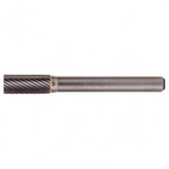 SA-7 Standard Cut Solid Carbide Bur-Cylindrical without End Cut - USA Tool & Supply