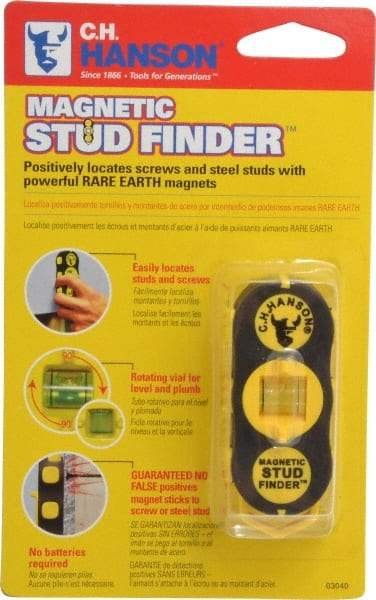 C.H. Hanson - 1" Deep Scan Magnetic Stud Finder - Detects Studs & Joists - USA Tool & Supply