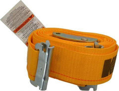 Kinedyne - 12' Long x 2" Wide, 835 Lb Basket Capacity, 1 Ply, Polyester Web Sling - Yellow - USA Tool & Supply
