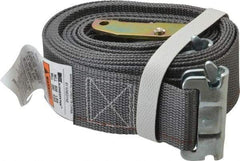 Kinedyne - 16' Long x 2" Wide, 835 Lb Basket Capacity, 1 Ply, Polyester Web Sling - Gray - USA Tool & Supply