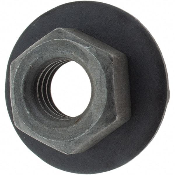 Value Collection - M6x1.00 Washer Hex Nut - 10mm Across Flats, Phosphate Finish - USA Tool & Supply