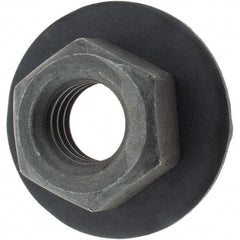 Value Collection - M6x1.00 Washer Hex Nut - 10mm Across Flats, Phosphate Finish - USA Tool & Supply
