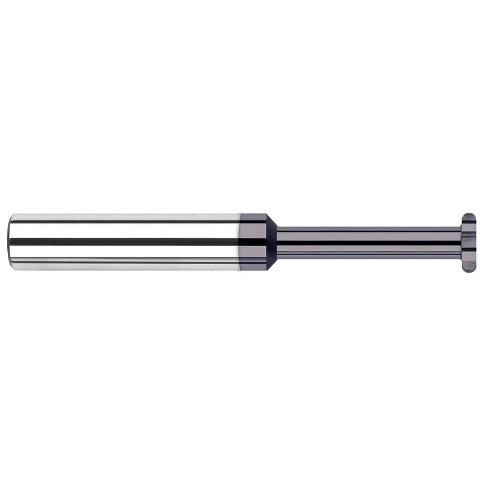 Harvey Tool - 3/8" Cut Diam, 0.04" Cut Width, 3/8" Shank, Straight-Tooth Woodruff Keyseat Cutter - Exact Industrial Supply