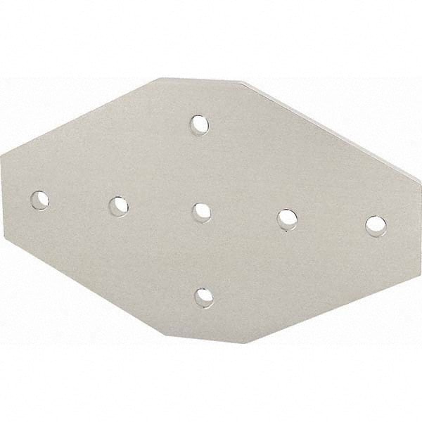 80/20 Inc. - 7-1/2" Wide x 4-1/2" High x 1/4" Long Open Shelving Joining Plate - USA Tool & Supply