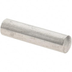 Value Collection - 5mm Diam x 20mm Pin Length 416 Stainless Steel Precision Dowel Pin - C 36-42 Hardness, 1 Beveled & 1 Rounded End - USA Tool & Supply