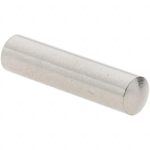 Value Collection - 4mm Diam x 16mm Pin Length 416 Stainless Steel Precision Dowel Pin - C 36-42 Hardness, 1 Beveled & 1 Rounded End - USA Tool & Supply