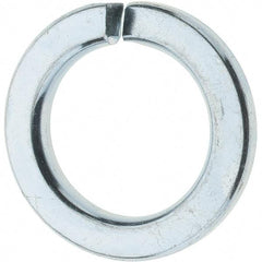 Value Collection - M30, 30.5mm ID, 48.2mm OD, 6mm Thick Split Lock Washer - Grade 8 Spring Steel, Zinc-Plated Finish, 30.5mm Min ID, 31.7mm Max ID, 48.2mm Max OD - USA Tool & Supply