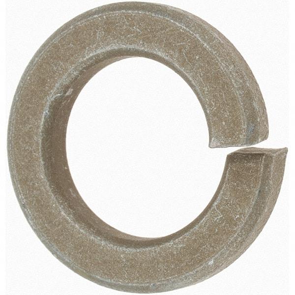 Value Collection - 7/8", 0.219" Thick Split Lock Washer - AISI 4037 Alloy Steel, Zinc Yellow Dichromate Finish, 0.878" Min ID, 0.894" Max ID, 1.459" Max OD - USA Tool & Supply