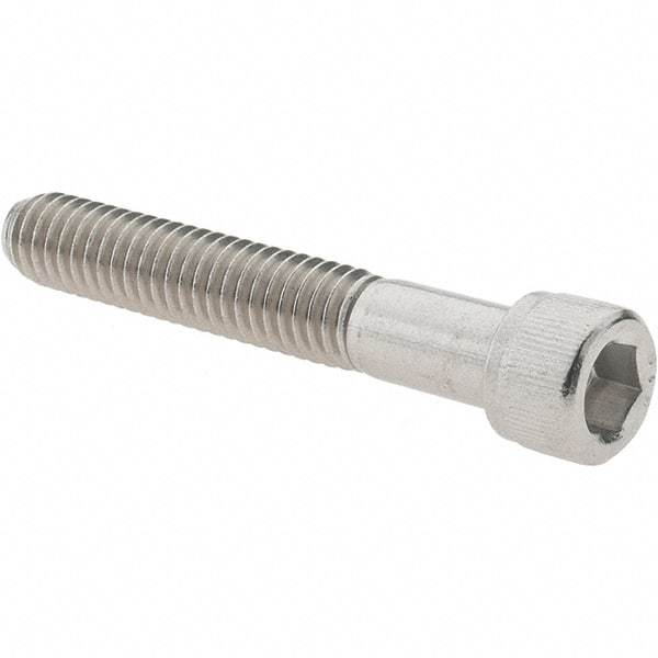 Made in USA - 5/16-18 UNC Hex Socket Drive, Socket Cap Screw - Grade 316 Stainless Steel, 2" Length Under Head - USA Tool & Supply