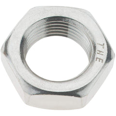 Value Collection - 3/4-16 UNC Stainless Steel Right Hand Hex Jam Nut - 1-1/8" Across Flats, 27/64" High - USA Tool & Supply