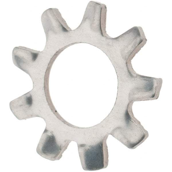 Value Collection - #10 Screw, 0.204" ID, Stainless Steel External Tooth Lock Washer - 0.41" OD, Grade 410 - USA Tool & Supply
