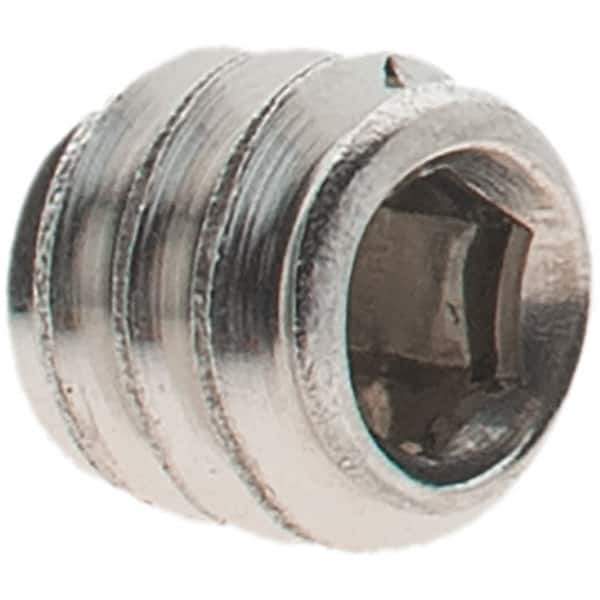 Value Collection - #10-24 UNC, 3/16" OAL, Cup Point Set Screw - Grade 18-8 Stainless Steel, 3/32" Key - USA Tool & Supply