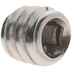 Value Collection - #10-24 UNC, 3/16" OAL, Cup Point Set Screw - Grade 18-8 Stainless Steel, 3/32" Key - USA Tool & Supply
