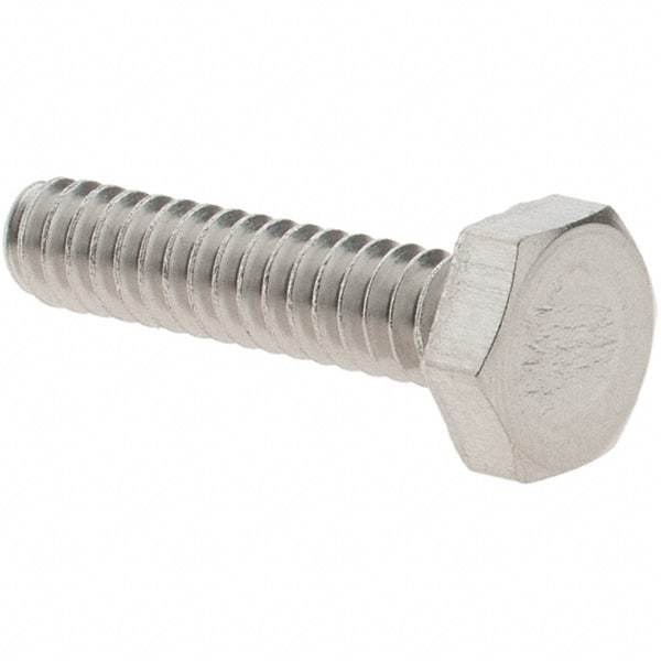 Value Collection - #6-32 UNC, 5/8" Length Under Head Hex Drive Machine Screw - Hex Head, Grade 18-8 Stainless Steel, Uncoated, Without Washer - USA Tool & Supply