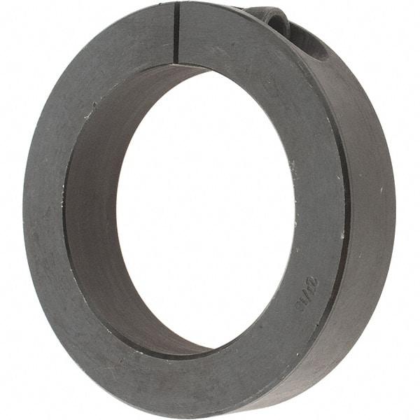 Value Collection - 2-7/16" Bore, Steel, One Piece One Piece Split Shaft Collar - 3-1/2" Outside Diam, 3/4" Wide - USA Tool & Supply