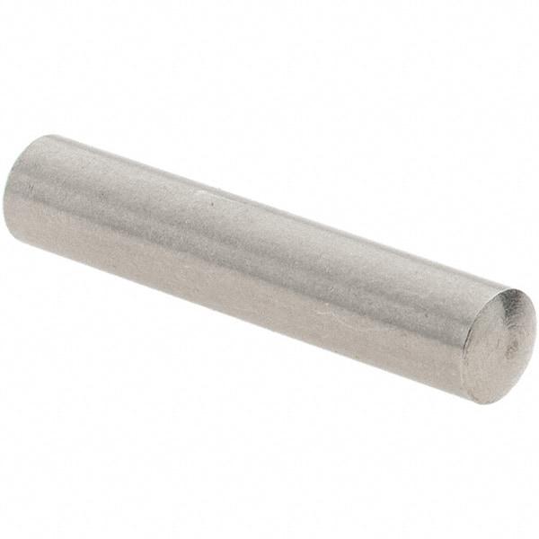 Value Collection - 4mm Diam x 20mm Pin Length 416 Stainless Steel Precision Dowel Pin - C 36-42 Hardness, 1 Beveled & 1 Rounded End - USA Tool & Supply