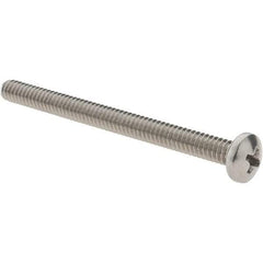 Value Collection - #10-24 UNC, 2-1/2" Length Under Head Phillips Drive Machine Screw - Pan Head, Grade 18-8 Stainless Steel, Uncoated, Without Washer - USA Tool & Supply