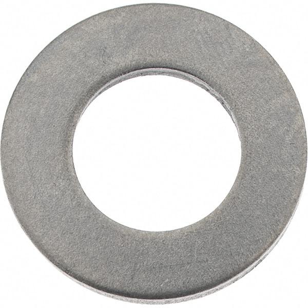 Value Collection - M10 Screw, Steel Standard Flat Washer - 10.5mm ID x 20mm OD, 2mm Thick, Zinc-Plated Finish - USA Tool & Supply