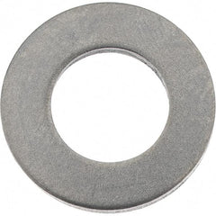 Value Collection - M10 Screw, Steel Standard Flat Washer - 10.5mm ID x 20mm OD, 2mm Thick, Zinc-Plated Finish - USA Tool & Supply
