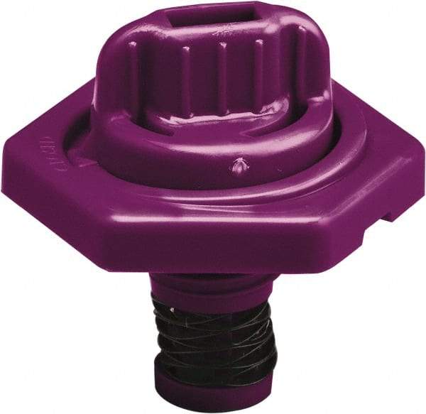 Trico - 4 Gal Capacity Polyethylene Oil Storage System - 7" Straight Spout, Purple - USA Tool & Supply