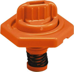 Trico - 4 Gal Capacity Polyethylene Oil Storage System - 7" Straight Spout, Orange - USA Tool & Supply