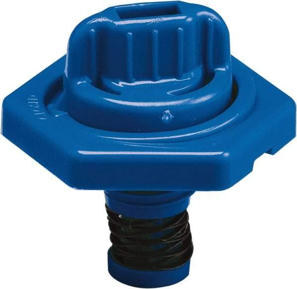 Trico - 4 Gal Capacity Polyethylene Oil Storage System - 7" Straight Spout, Blue - USA Tool & Supply