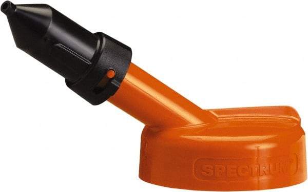 Trico - 4 Gal Capacity Polyethylene Oil Storage System - 1/4" Tip OD, 7" Straight Spout, Orange - USA Tool & Supply