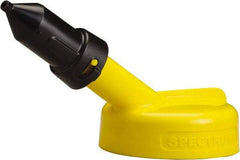 Trico - 4 Gal Capacity Polyethylene Oil Storage System - 1/4" Tip OD, 7" Straight Spout, Yellow - USA Tool & Supply