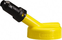Trico - 4 Gal Capacity Polyethylene Oil Storage System - 1" Tip OD, 7" Straight Spout, Yellow - USA Tool & Supply