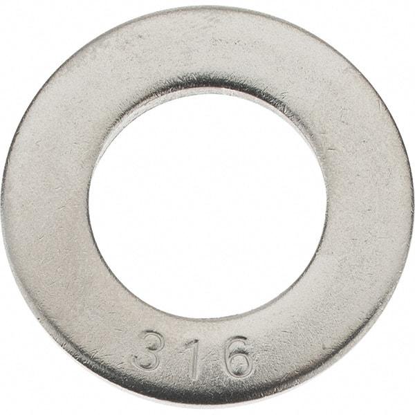 Value Collection - 3/4" Screw, Grade 316 Stainless Steel SAE Flat Washer - 13/16" ID x 2" OD, 0.148" Thick - USA Tool & Supply