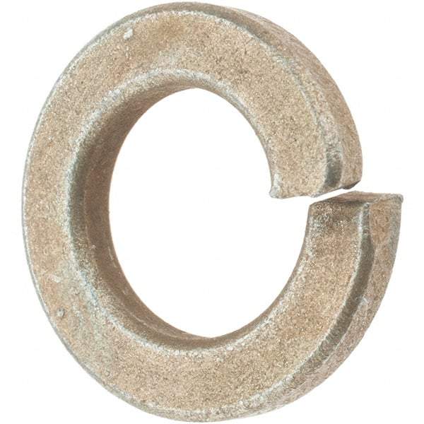 Value Collection - 9/16", 0.141" Thick Split Lock Washer - AISI 4037 Alloy Steel, Zinc Yellow Dichromate Finish, 0.564" Min ID, 0.574" Max ID, 0.965" Max OD - USA Tool & Supply
