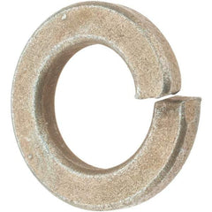 Value Collection - 9/16", 0.141" Thick Split Lock Washer - AISI 4037 Alloy Steel, Zinc Yellow Dichromate Finish, 0.564" Min ID, 0.574" Max ID, 0.965" Max OD - USA Tool & Supply
