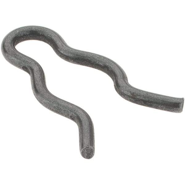 Value Collection - 5/16" Groove, 53/64" Long, Plain Spring Steel Hair Pin Clip - 9/32" Clip Diam, 1/16" Shaft Diam, Grade 2 - USA Tool & Supply