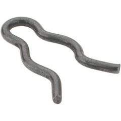 Value Collection - 5/16" Groove, 53/64" Long, Plain Spring Steel Hair Pin Clip - 9/32" Clip Diam, 1/16" Shaft Diam, Grade 2 - USA Tool & Supply