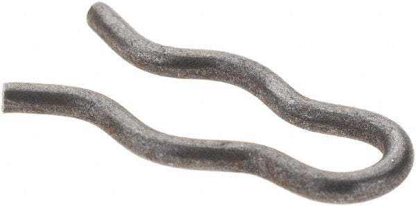 Value Collection - 7/64" Groove, 5/8" Long, Plain Spring Steel Hair Pin Clip - 3/16" Clip Diam, 0.047" Shaft Diam, Grade 2 - USA Tool & Supply