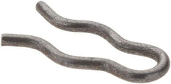 Value Collection - 7/64" Groove, 5/8" Long, Plain Spring Steel Hair Pin Clip - 3/16" Clip Diam, 0.047" Shaft Diam, Grade 2 - USA Tool & Supply