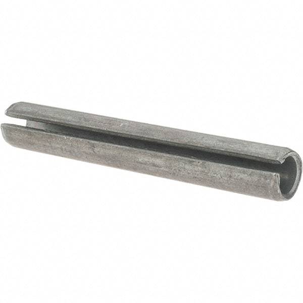 Value Collection - 7/16" Diam x 3" Long Slotted Spring Pin - Grade 1070-1090 Alloy Steel, Black Oxide Finish - USA Tool & Supply