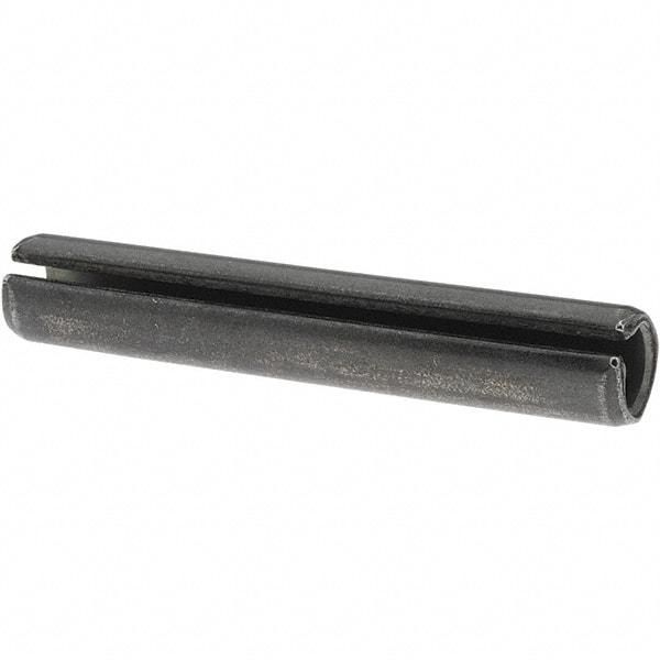 Value Collection - 1/2" Diam x 3" Long Slotted Spring Pin - Grade 1070-1090 Alloy Steel, Black Oxide Finish - USA Tool & Supply